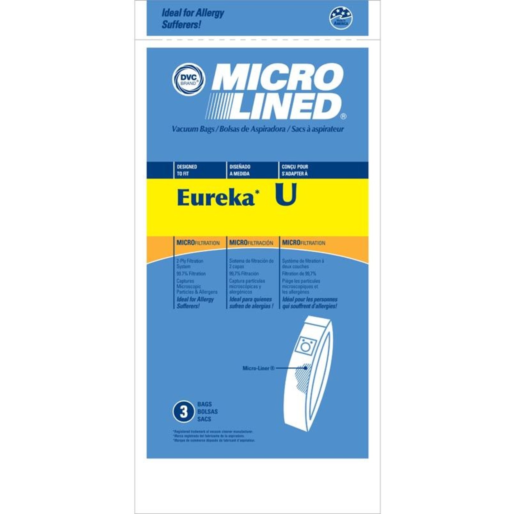 Eureka Eureka Style U Vacuum Bags - 3-Pack