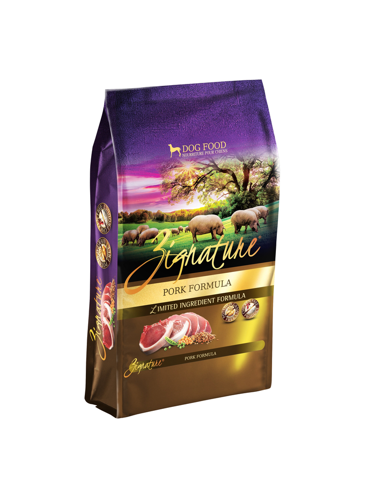 Zignature pork store formula dog food