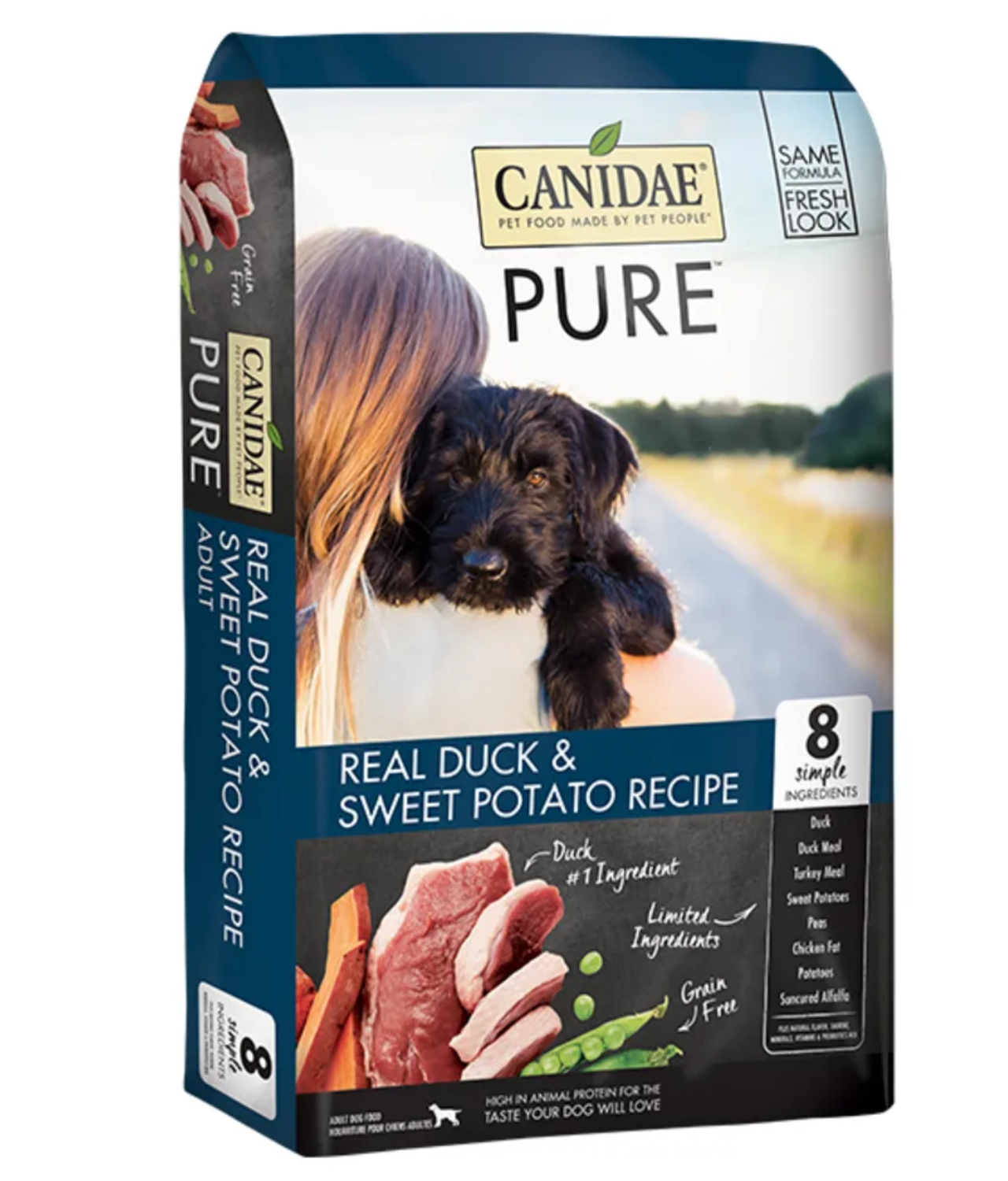 duck sweet potato dog food