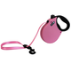 Alcott Retractable Leash Pink Large (Up To 110 Lbs)