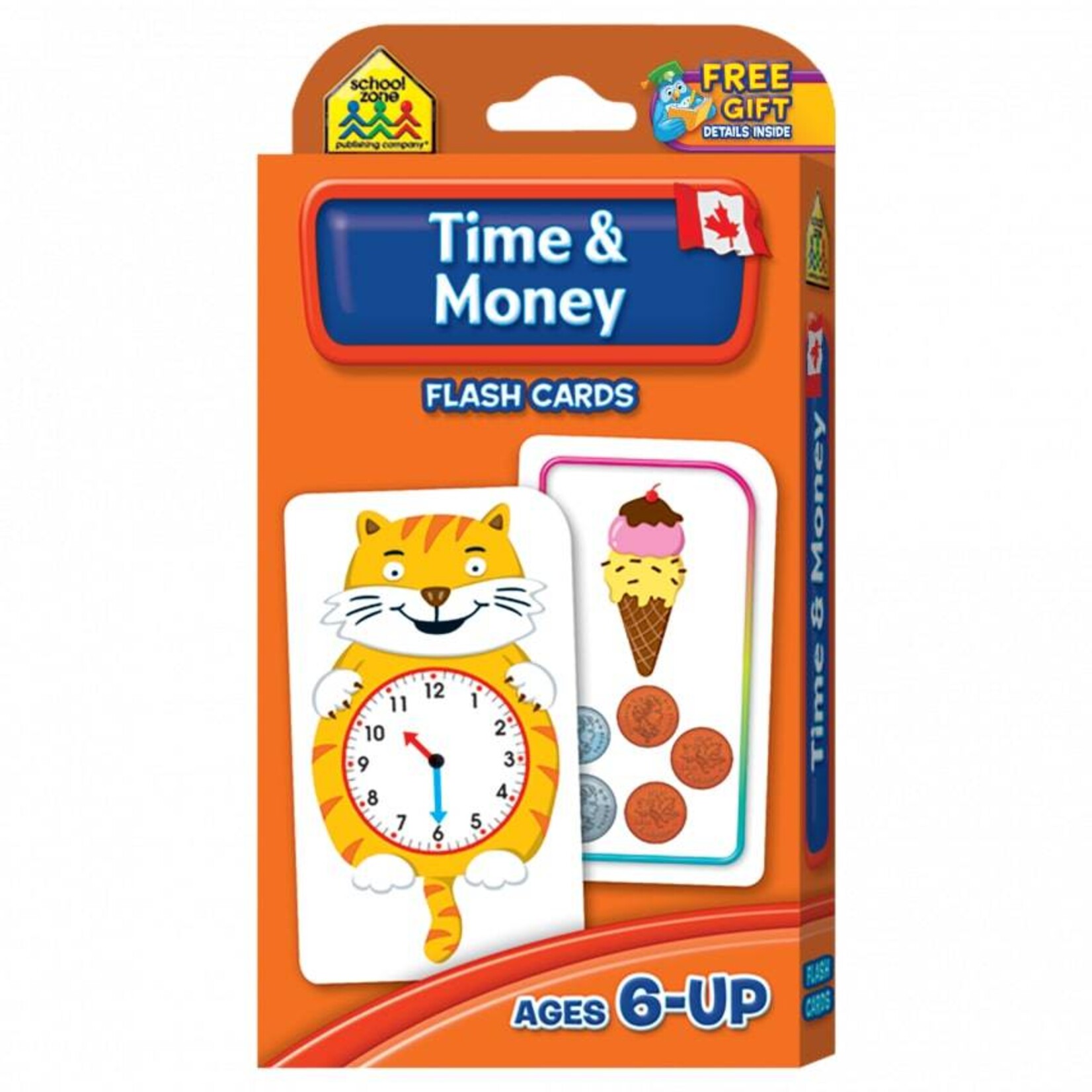 School Zone Publishing Company Canadian Time & Money Flash Cards