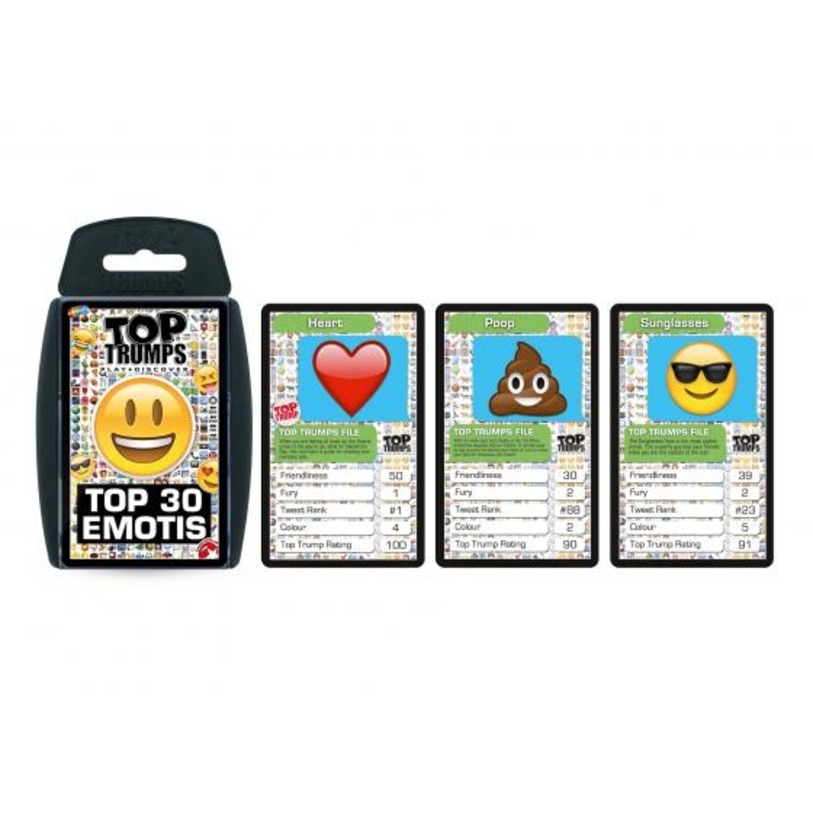 Top Trumps Top 30 Emojis