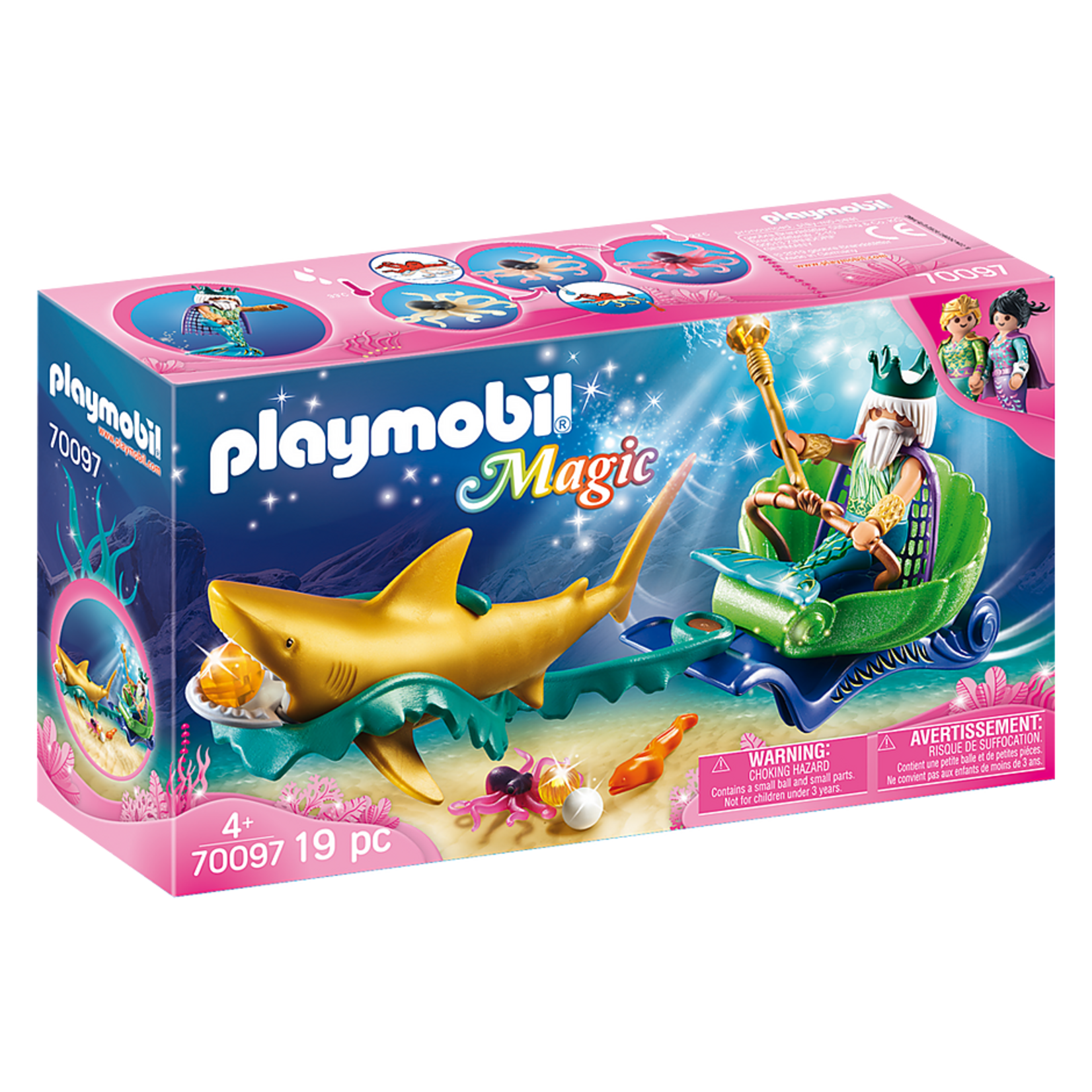 Playmobil King of the Sea with Shark Carriage