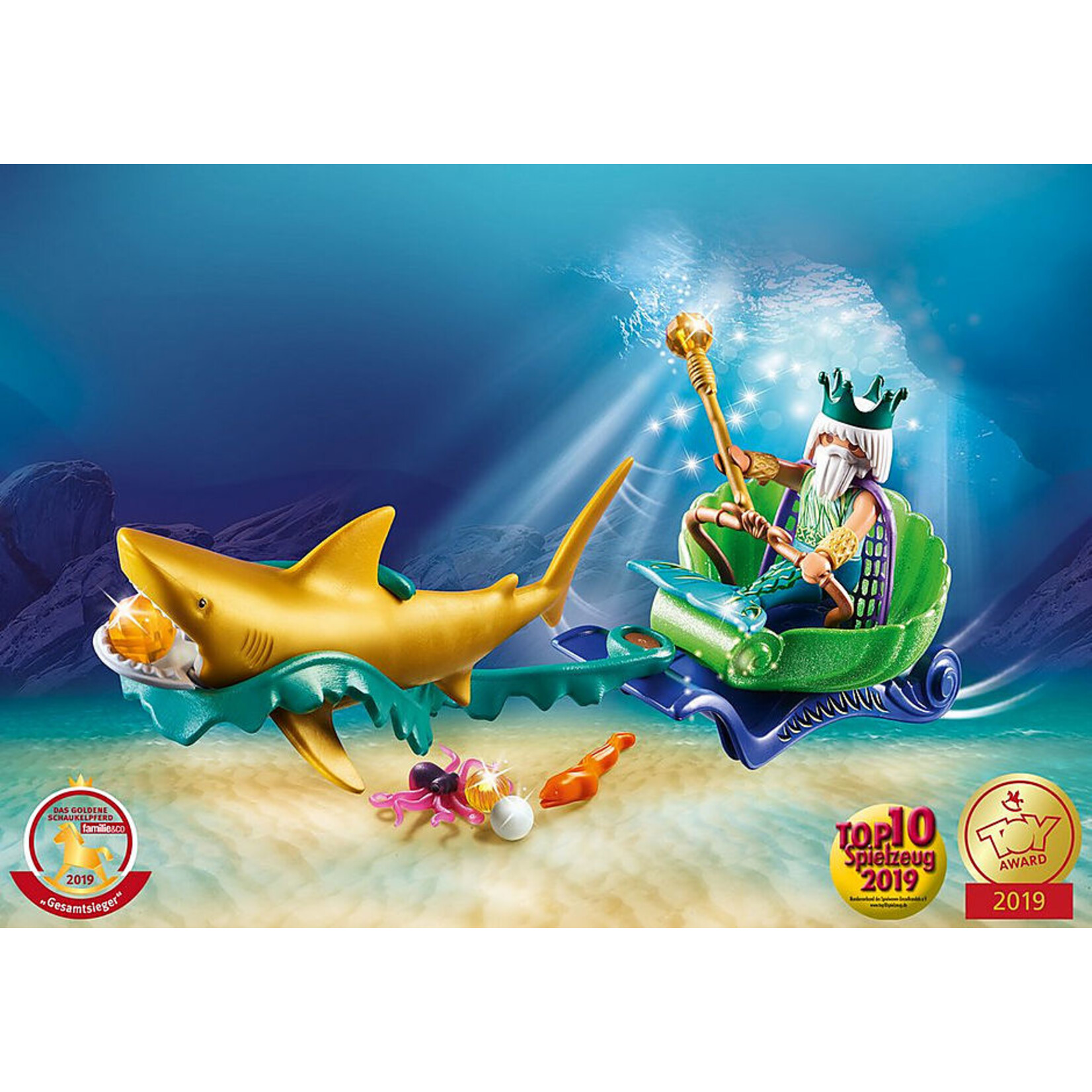 Playmobil King of the Sea with Shark Carriage