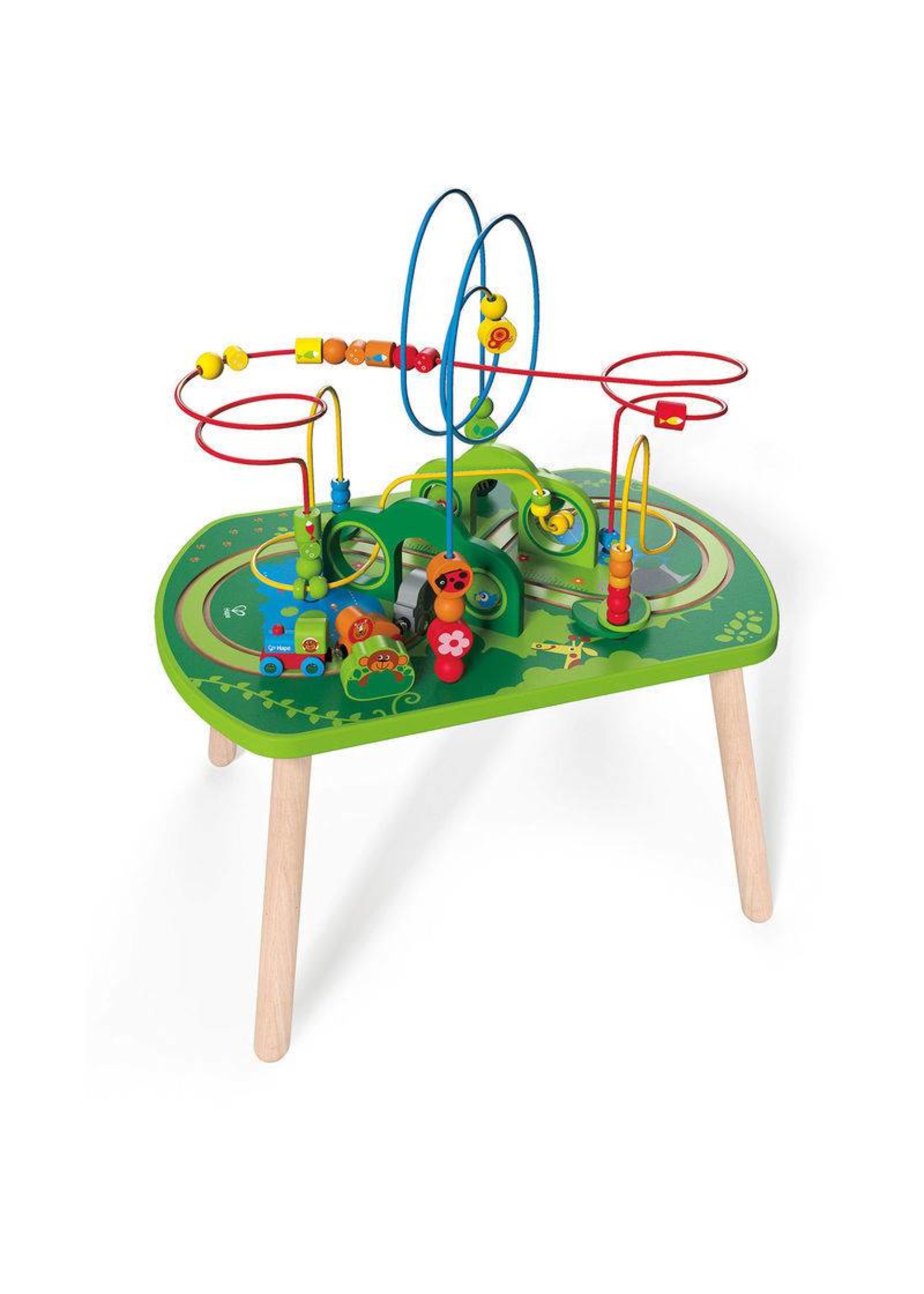 Hape Jungle Play & Train Activity Table E3801 Grow Children's