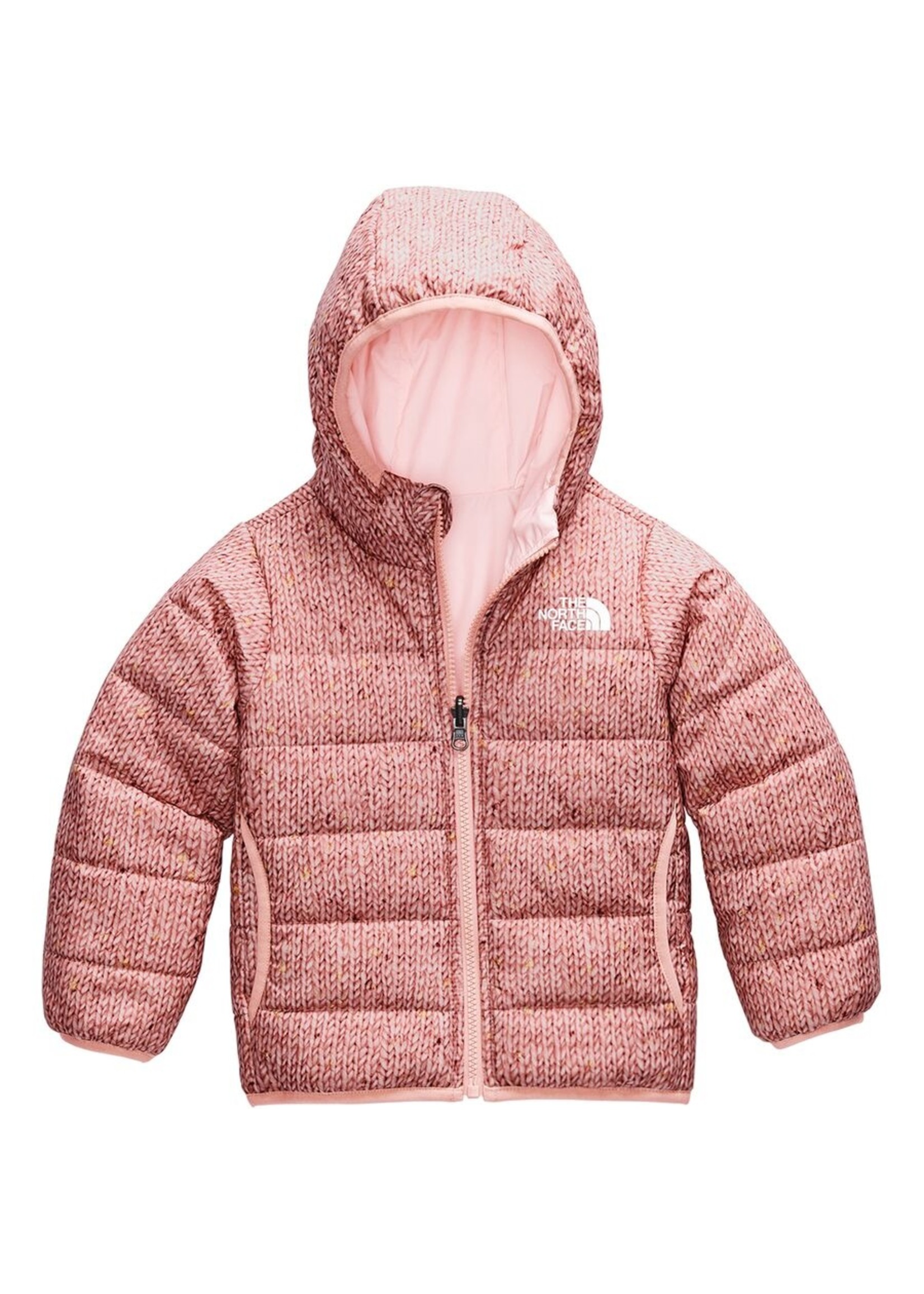 The North Face Toddler Reversible Perrito Jacket Pink Clay Confetti