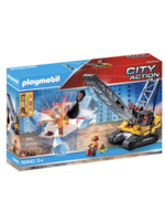 Playmobil Cable Excavator with Building Section