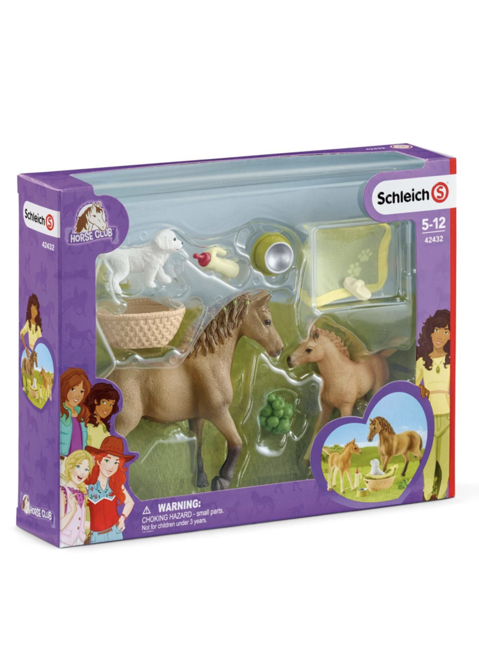 Schleich Horse Club Sarah's Baby Animal Care with Quarter Horse 42432