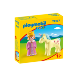 Playmobil 1.2.3 Princess With Unicorn