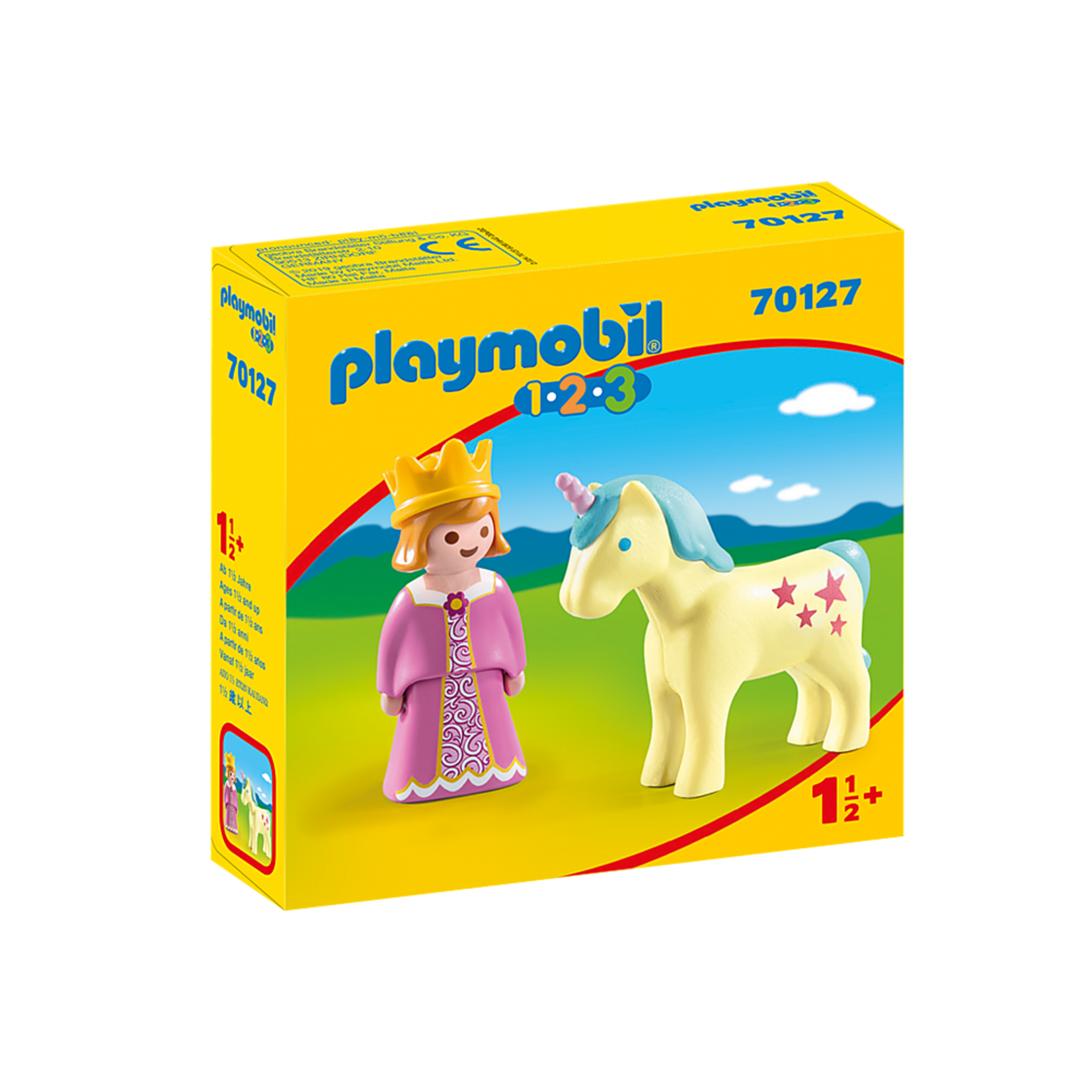 Playmobil 1.2.3 Princess With Unicorn