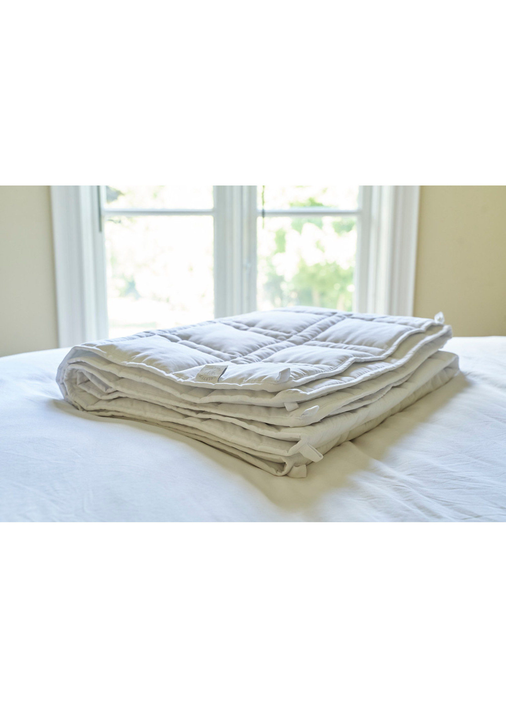 Cheryl's Home & Family The Huggler Weighted Blanket White 16 lbs Queen