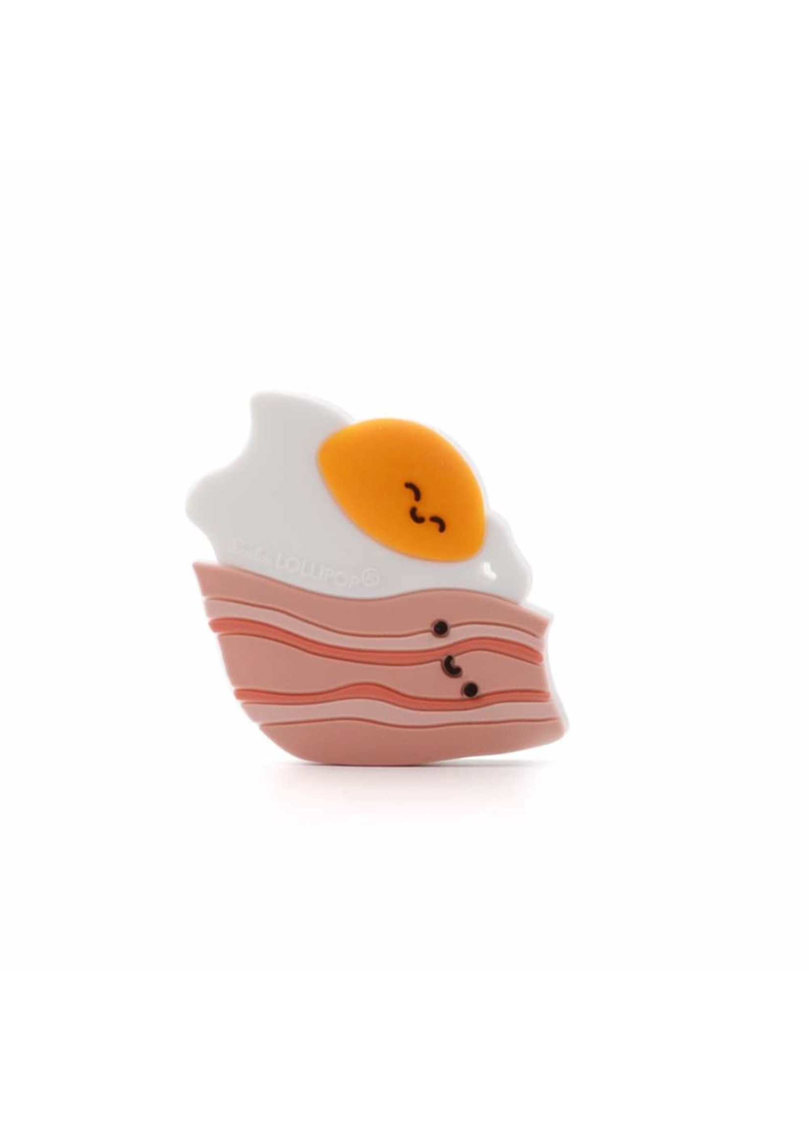 Loulou Lollipop Silicone Teether GEM Set - Bacon and Egg