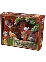 Cobble Hill 275 Piece Puzzle The Chickens are well