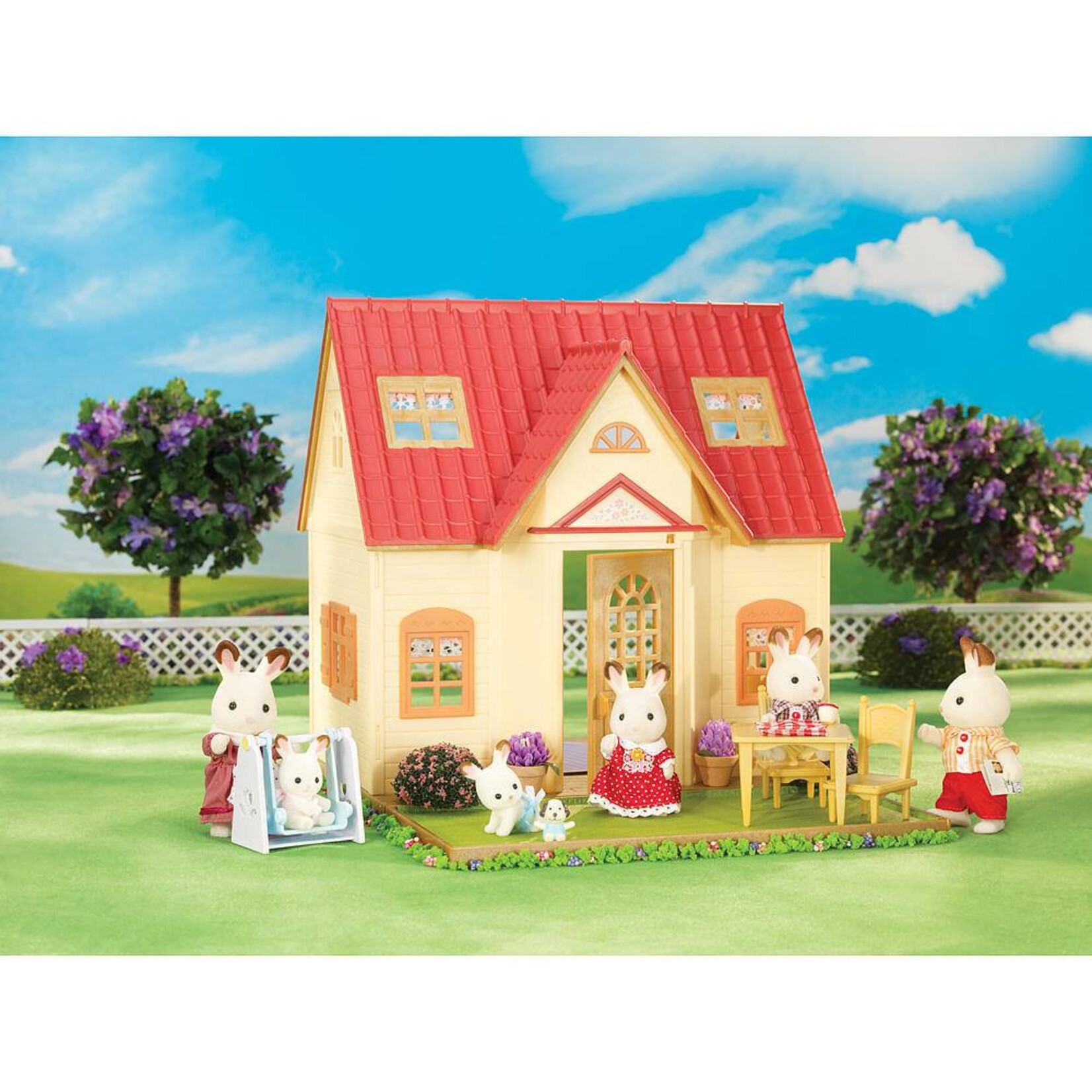 Calico Critters Red Roof Cozy Cottage Starter Home — Cullen's Babyland &  Playland