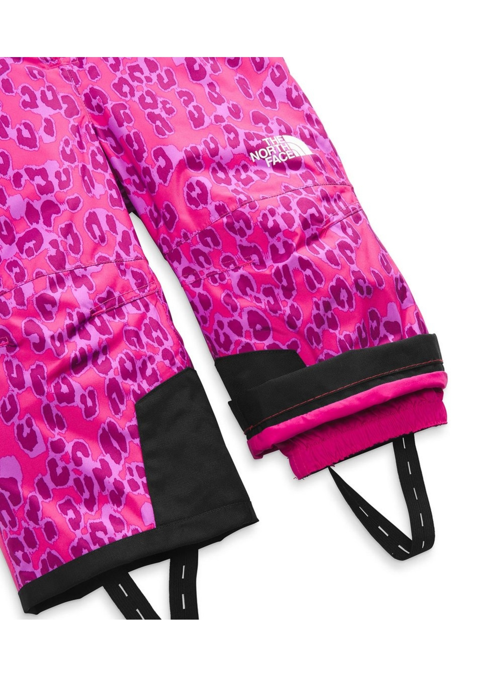 The North Face Toddler Snowquest Insulated Bib - Pink Leopard Print