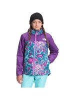 The North Face Youth Snowquest Plus Jacket Deep Lagoon Constellation Camo Print