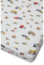 Loulou Lollipop Fitted Crib Sheet Happy Truck