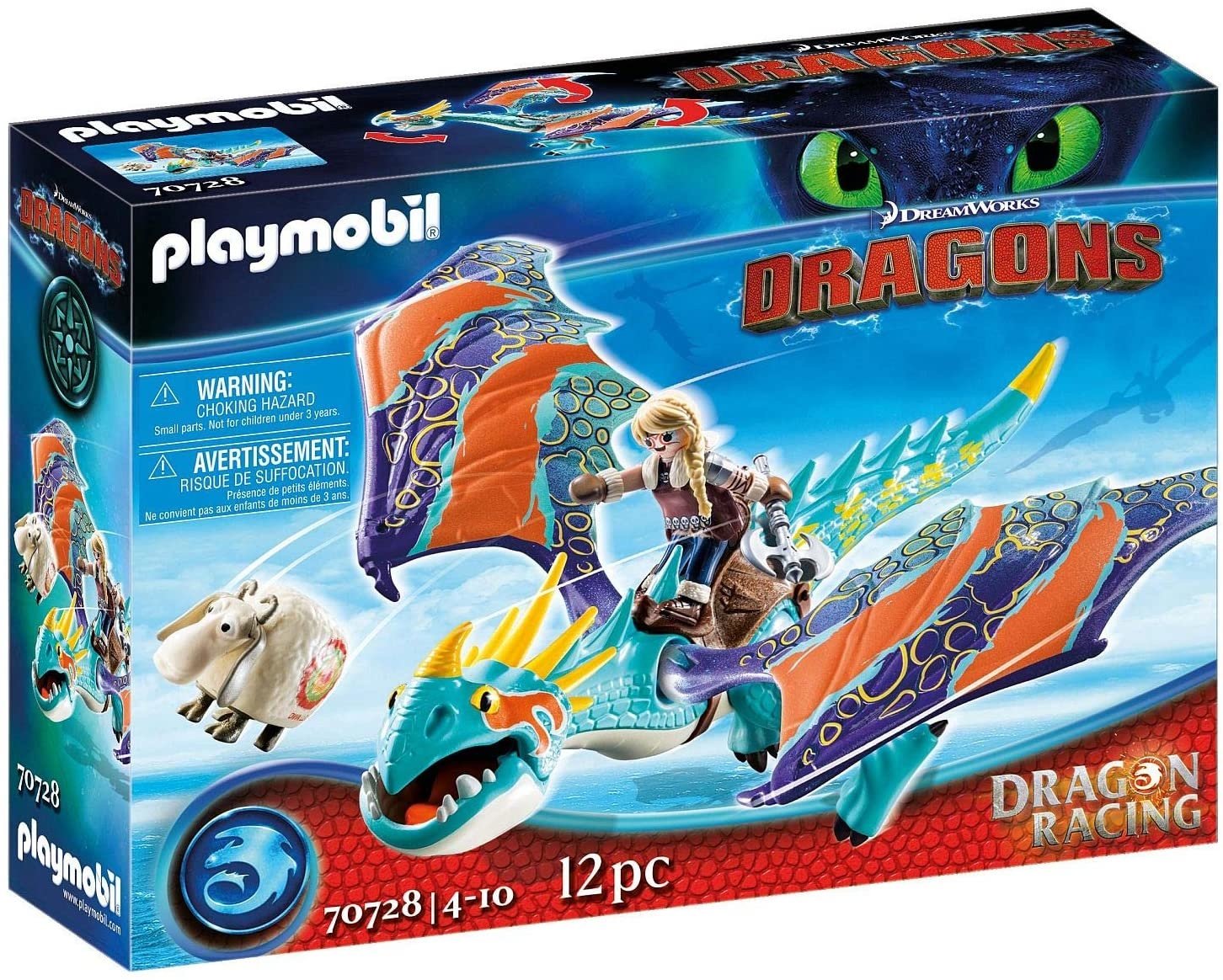 Playmobil Dragon Racing: Astrid and Stormfly 70728