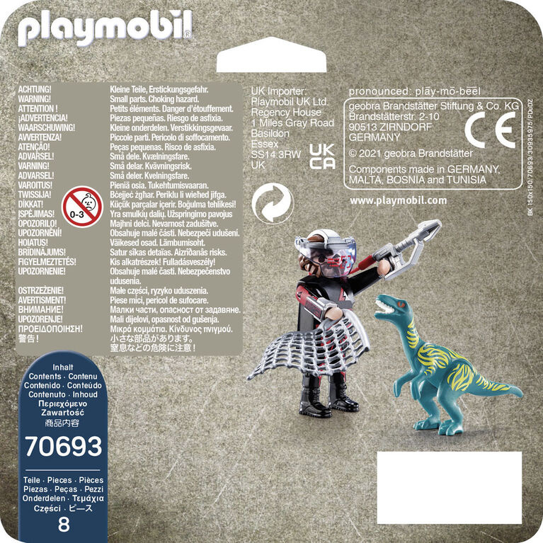 Playmobil DuoPack Velociraptor with Dino Catcher 70693