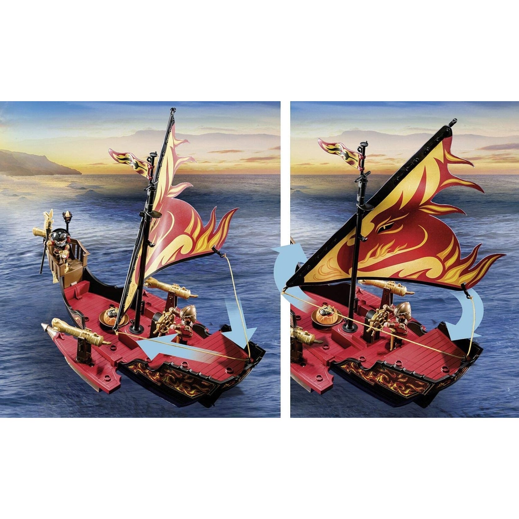 Playmobil Burnham Raiders Fire Ship