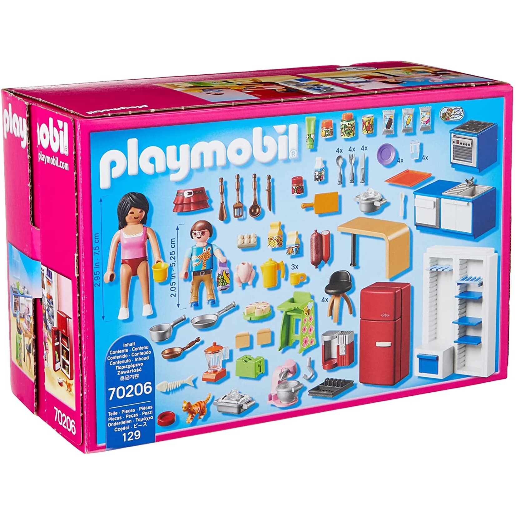 PLAYMOBIL 70206 - Dollhouse - Family Kitchen - Playpolis