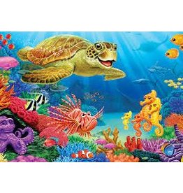 Cobble Hill Undersea Turtle 35 piece tray puzzle