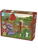 Cobble Hill 275 Piece Puzzle Farm Cats