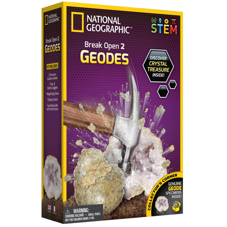 National Geographic National Geographic Break Open 2 Real Geodes