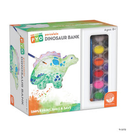 MindWare Paint-Your-Own Porcelain Dinosaur Bank