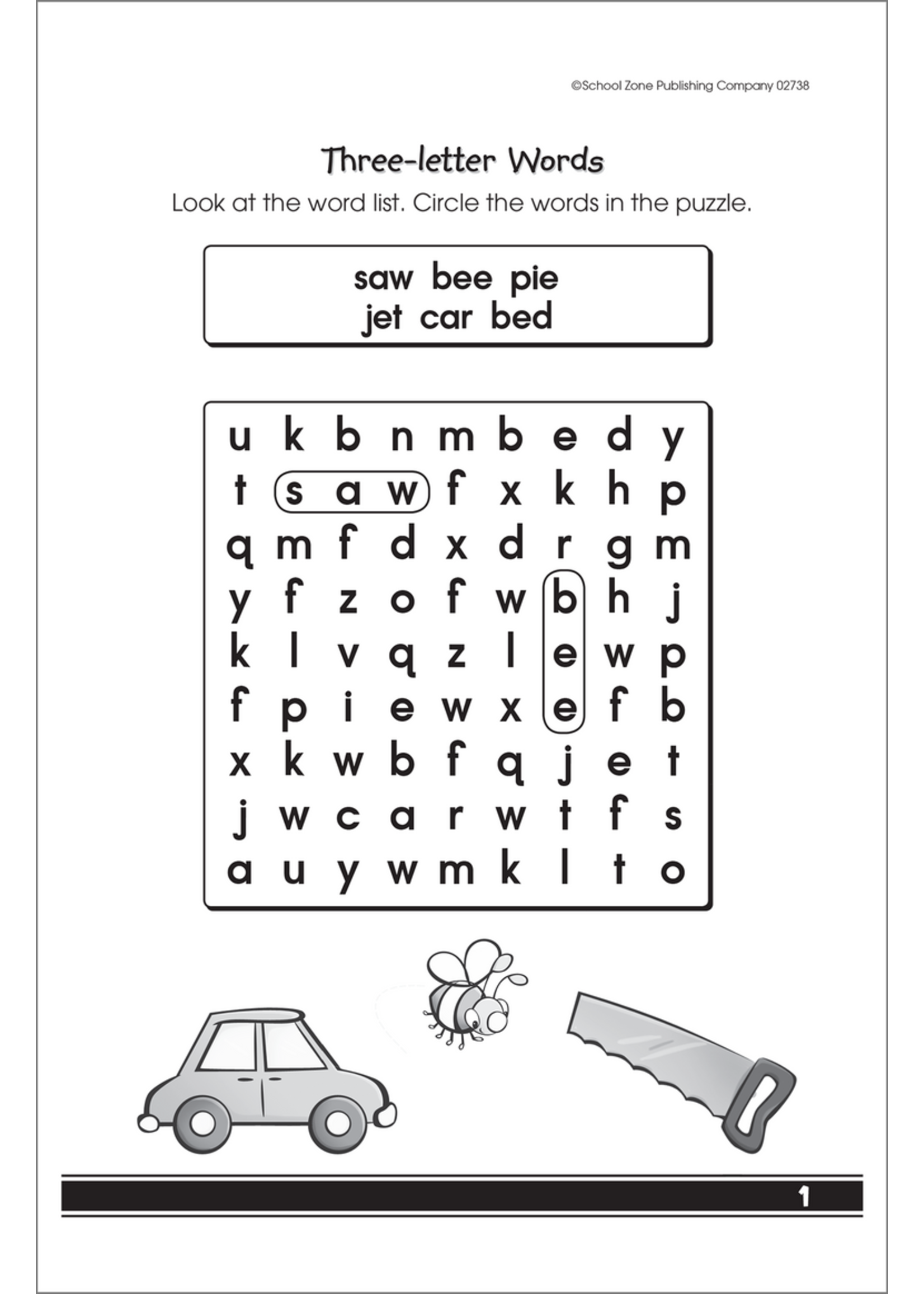 School Zone Publishing Company My First Word Search