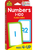 School Zone Publishing Company Numbers 1-100 Flash Cards