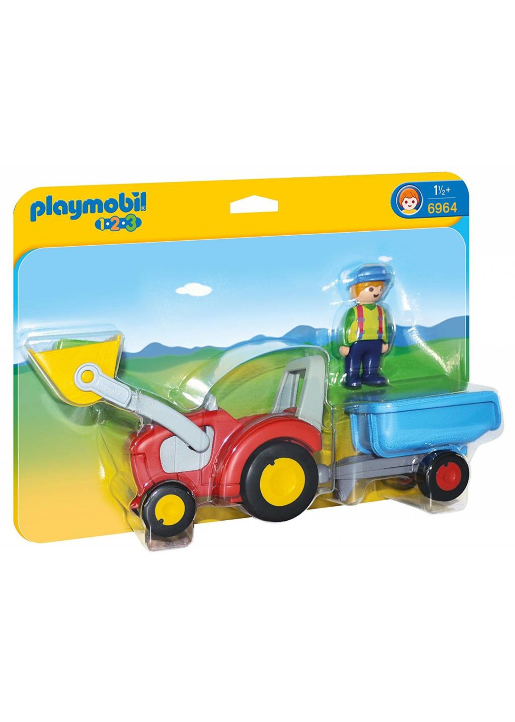 Playmobil 1.2.3 Tractor with Trailer