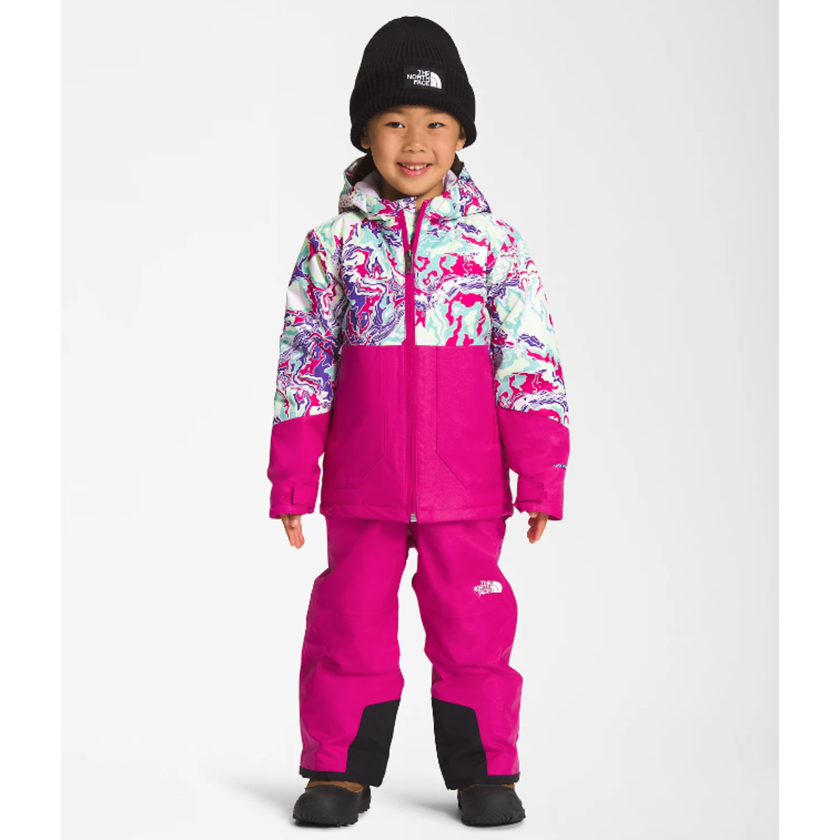 The North Face Kids Freedom Insulated Jacket  - Peak Purple Terrain Multi Print