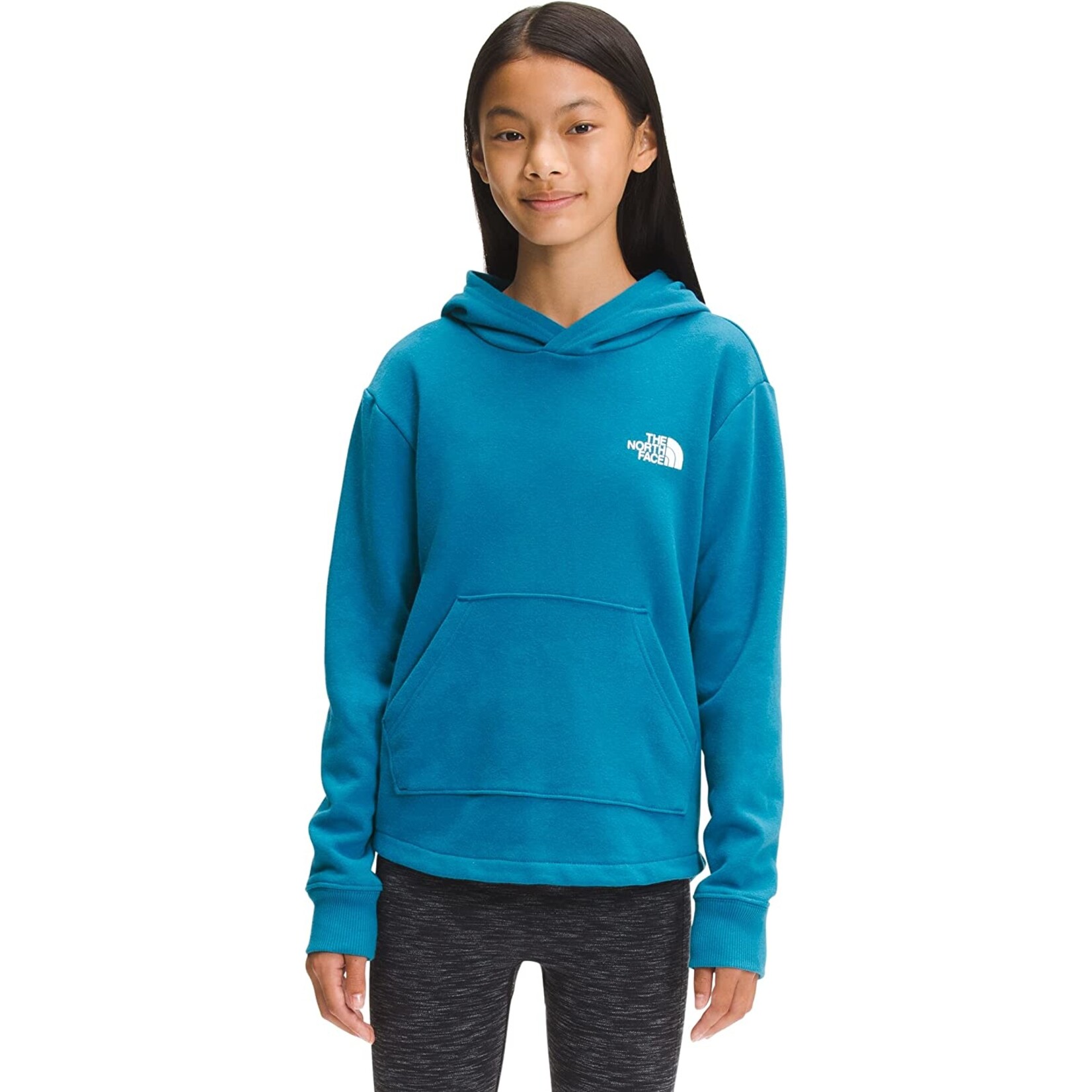 The North Face Girls Camp Fleece Pullover Hoodie Banff Blue
