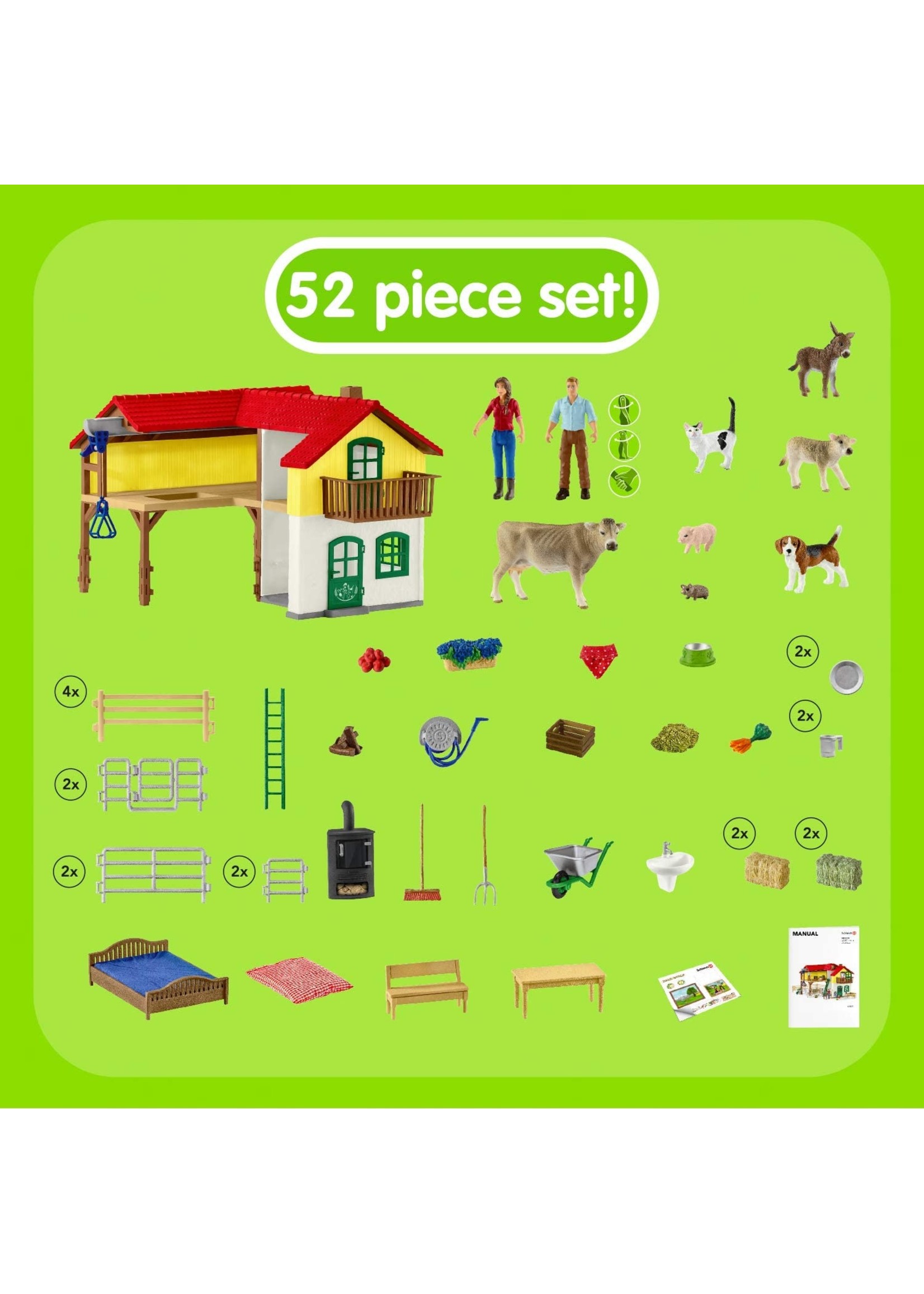 Schleich Large Farm House - Grow Children's Boutique Ltd. Schleich Large Farm House - Grow Children's Boutique Ltd.