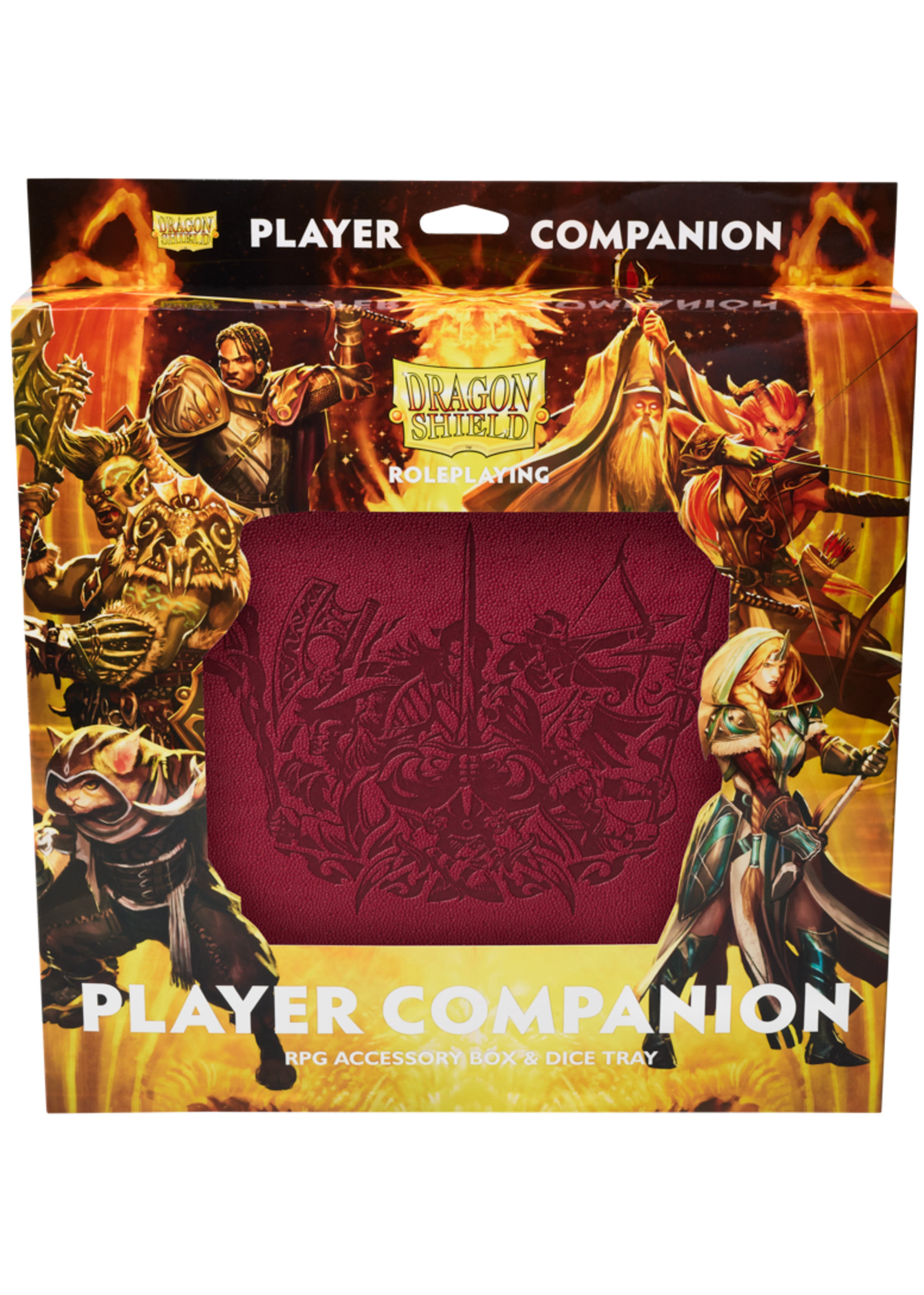 Dragon Shield RPG: Player Companion: Box & Dice Tray - Blood Red