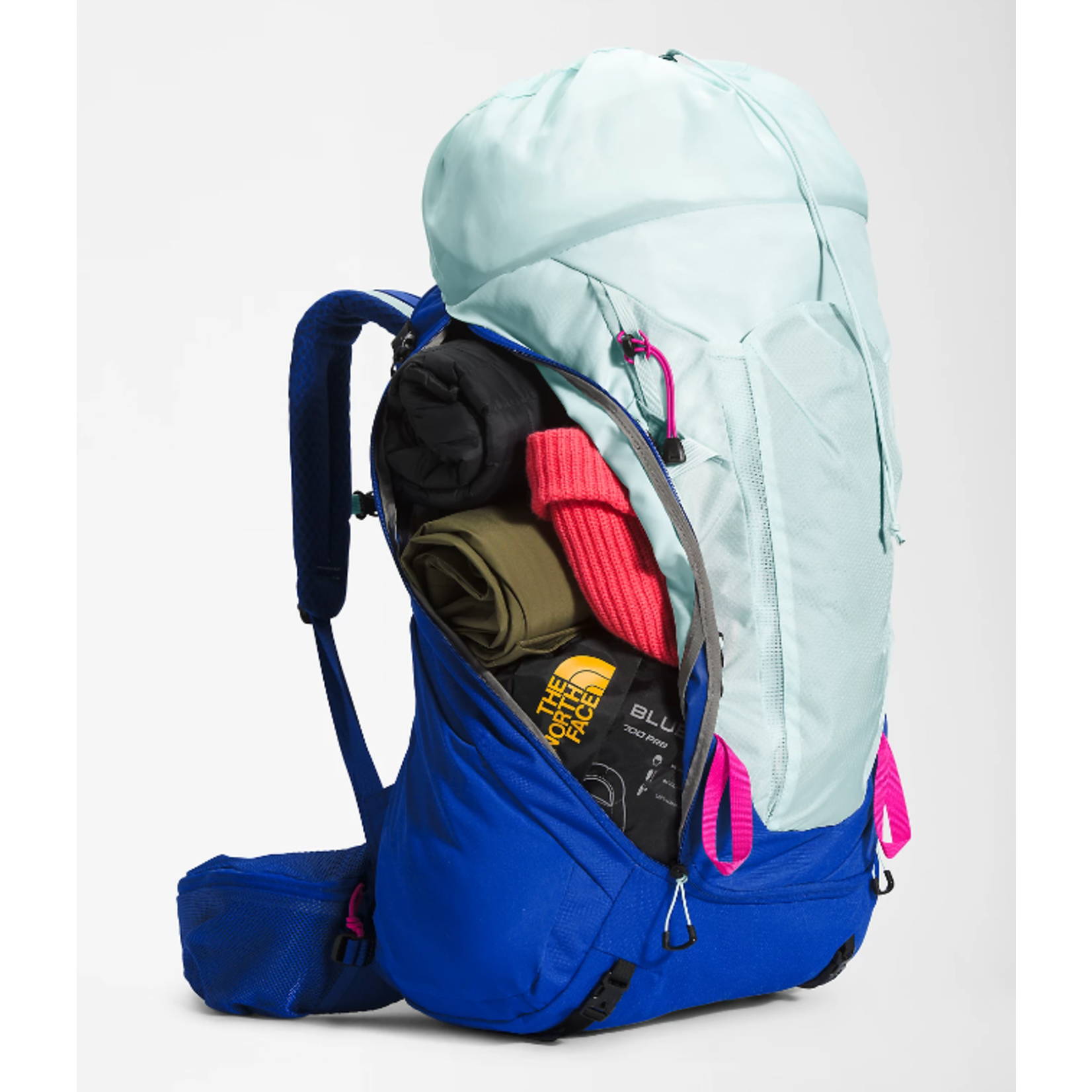 The North Face Youth Terra 55 Backpack Skylight Blue/TNF Blue/Linaria Pink