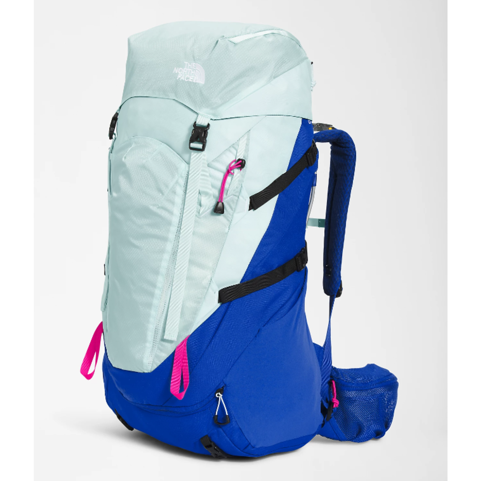 The North Face Youth Terra 55 Backpack Skylight Blue/TNF Blue/Linaria Pink