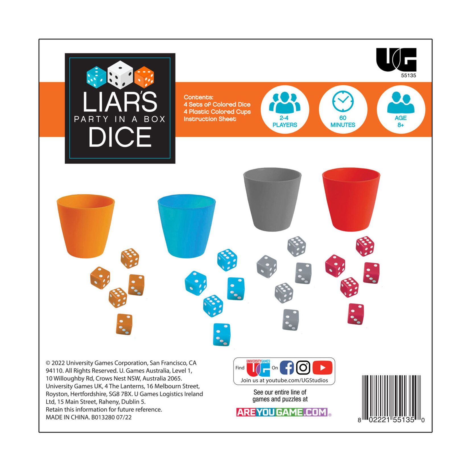 University Games Liar's party in a dice