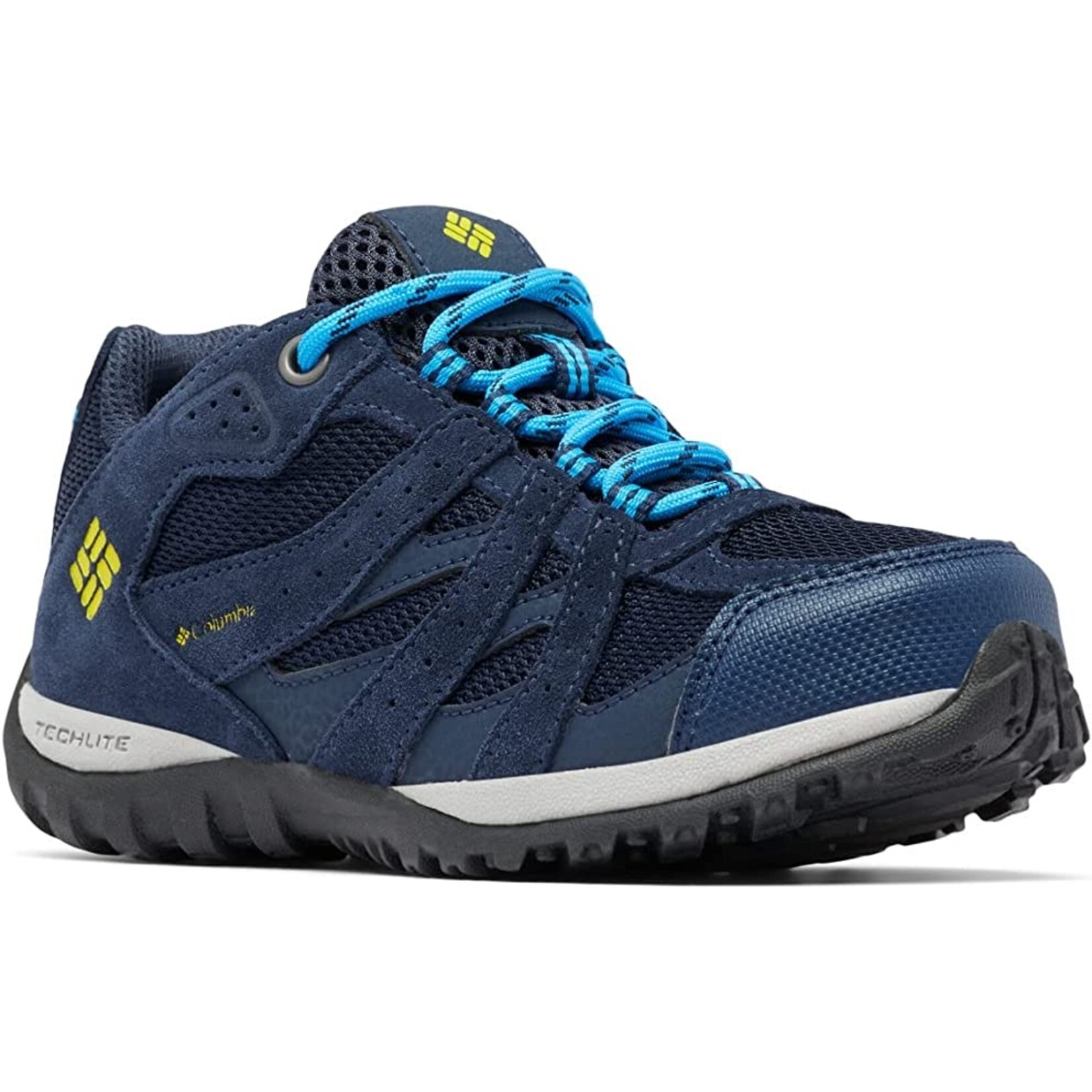 Columbia childrens redmond waterproof - collegiate navy, laser lemon