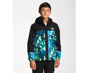 TNF Youth Boys Antora Rain Jacket Blue Coral Nature Camo Print Grow Children s Boutique Ltd