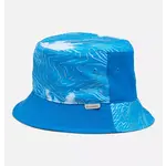 Columbia youth bucket hat- compass blue topo palms bright indigo