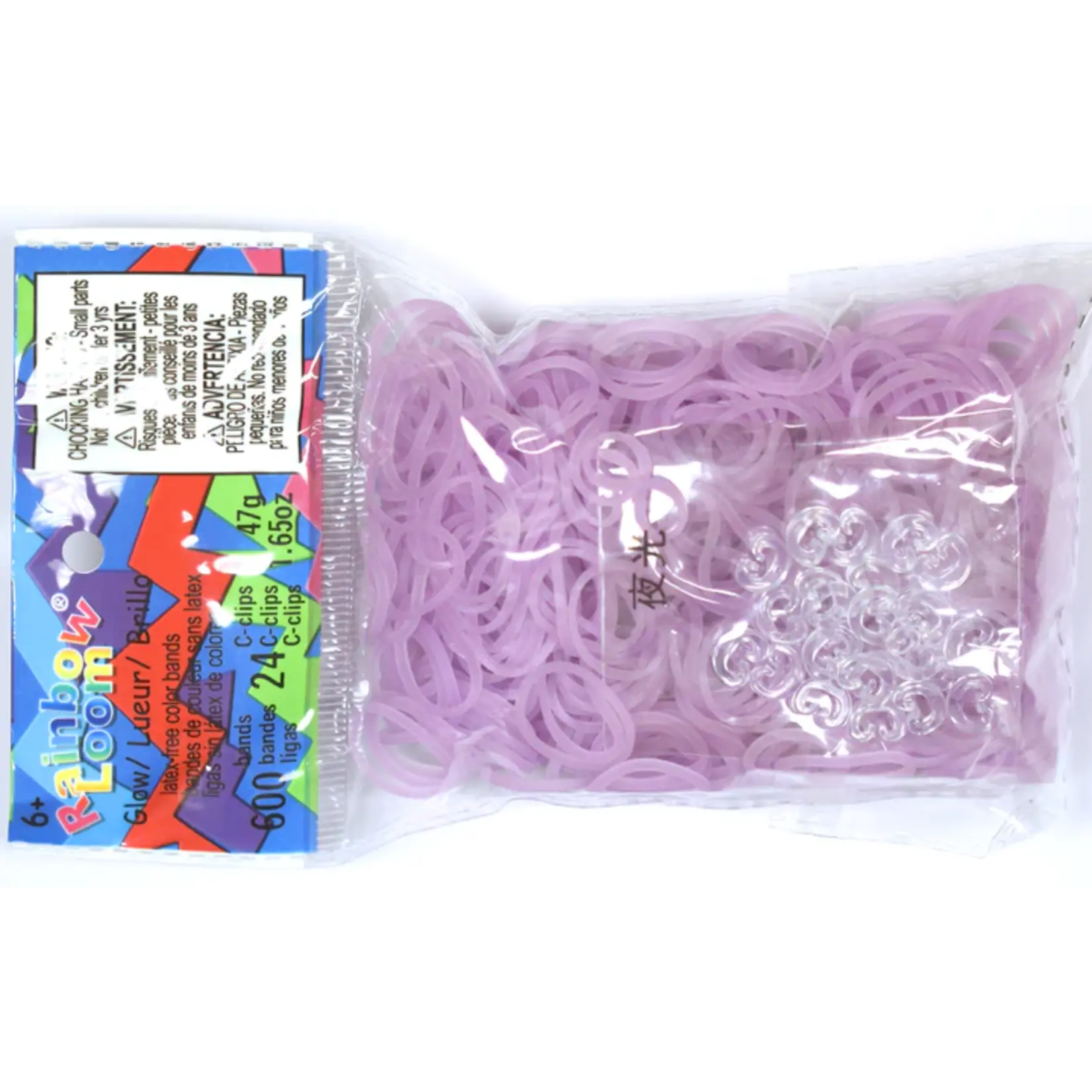 Rainbow looms. Bands, electric purple