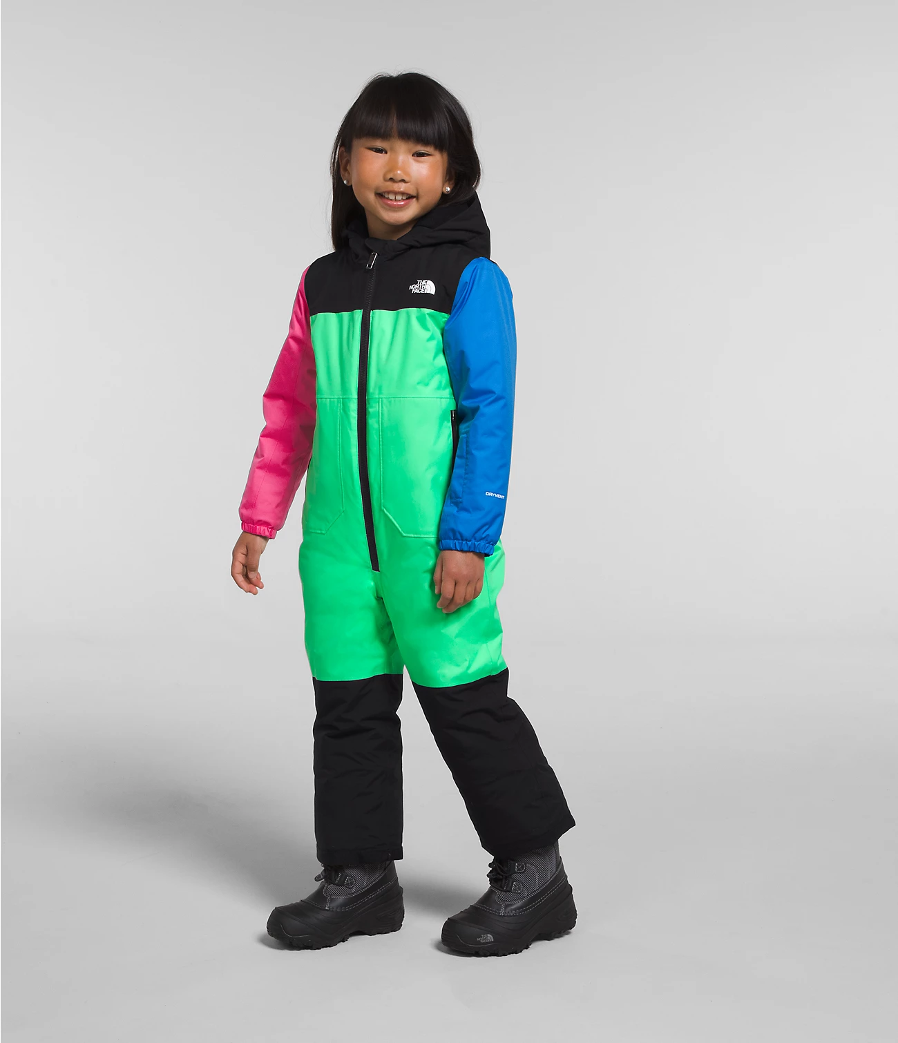 TNF, Kid freedom snow suit, chlorophyll green - Grow Children's