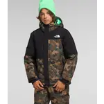 The North Face Boys’ Freedom Extreme Insulated Jacket, Utility Brown Camo Texture Small Print