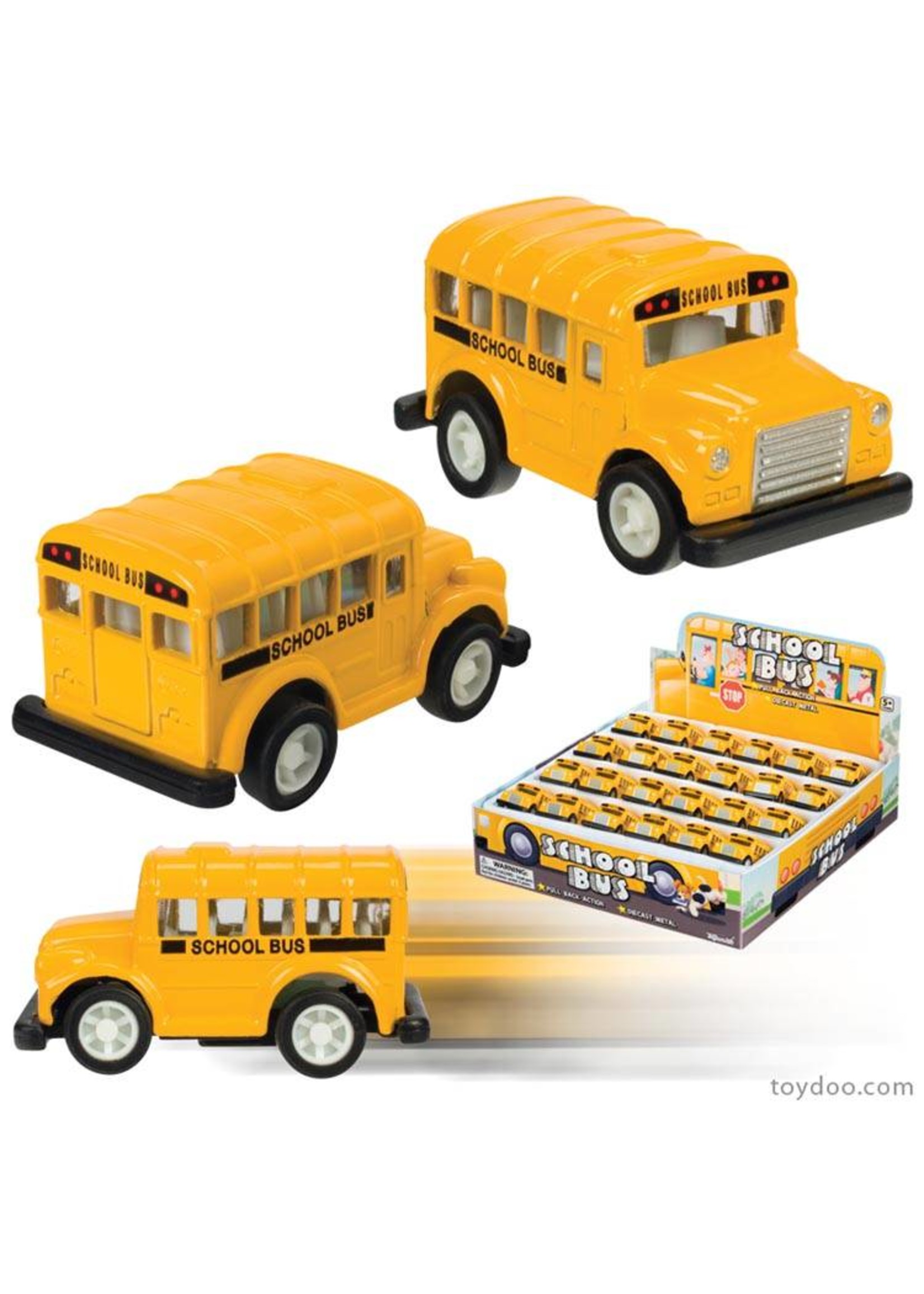 Pull Back Mini School Bus