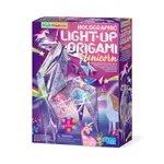 4M Holographic Light-up Origami Unicorn