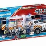 Playmobil Rescue Vehicles: Ambulance with Lights and Sound