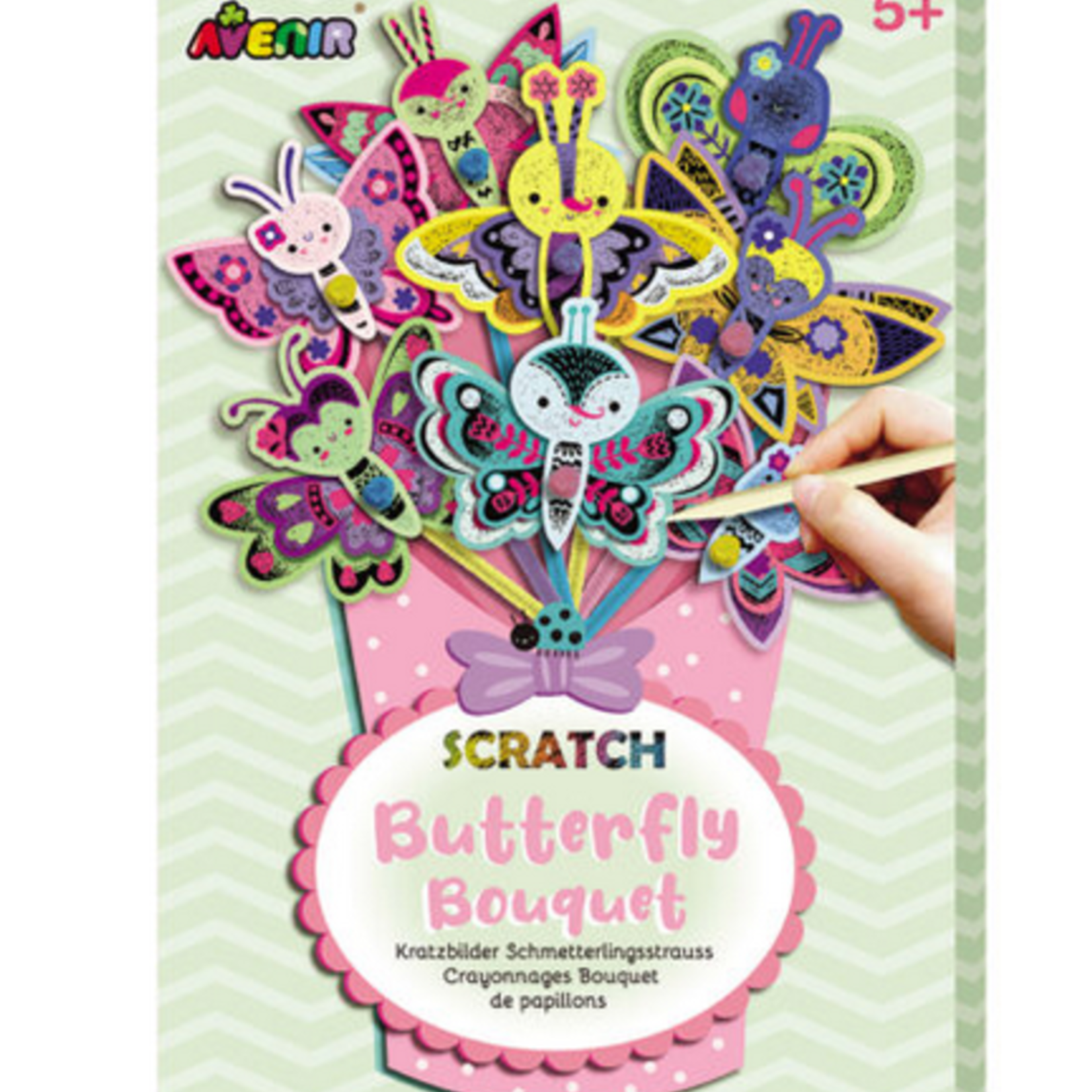 Avenir Scratch bouquet - butterfly