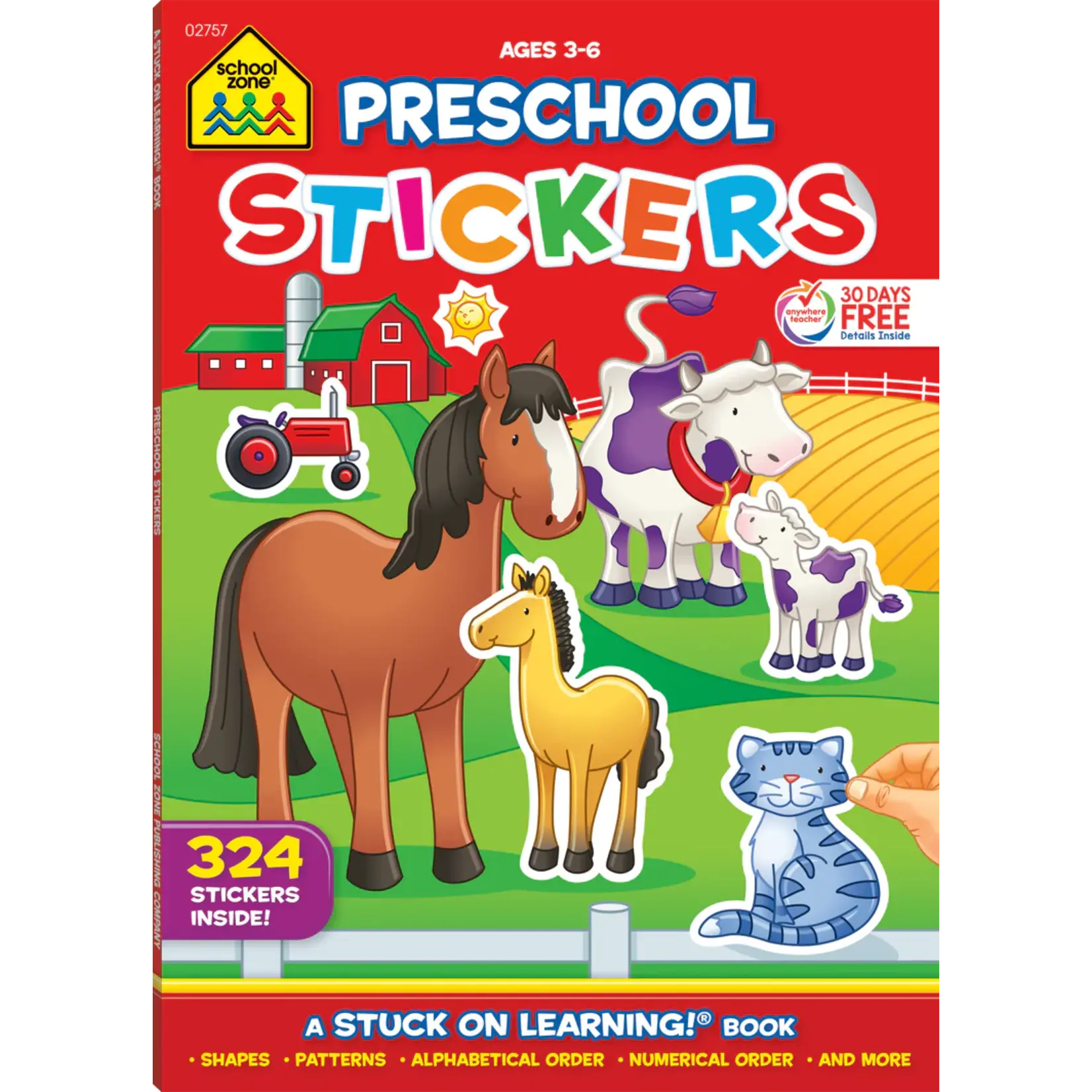 School Zone Publishing Company Preschool Sticker Books